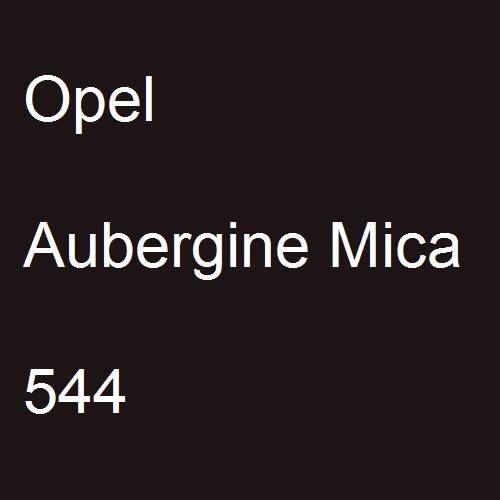 Opel, Aubergine Mica, 544.